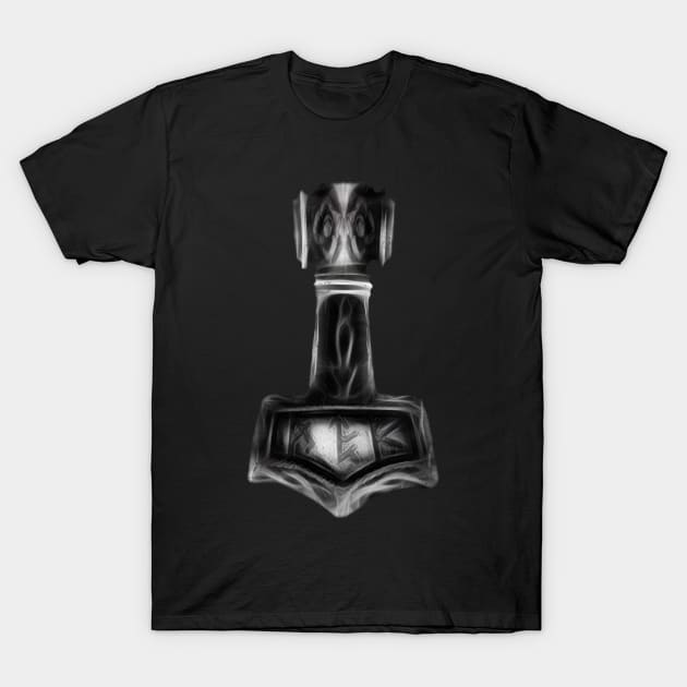 Thor's Hammer - Mjolnir T-Shirt by Jonthebon